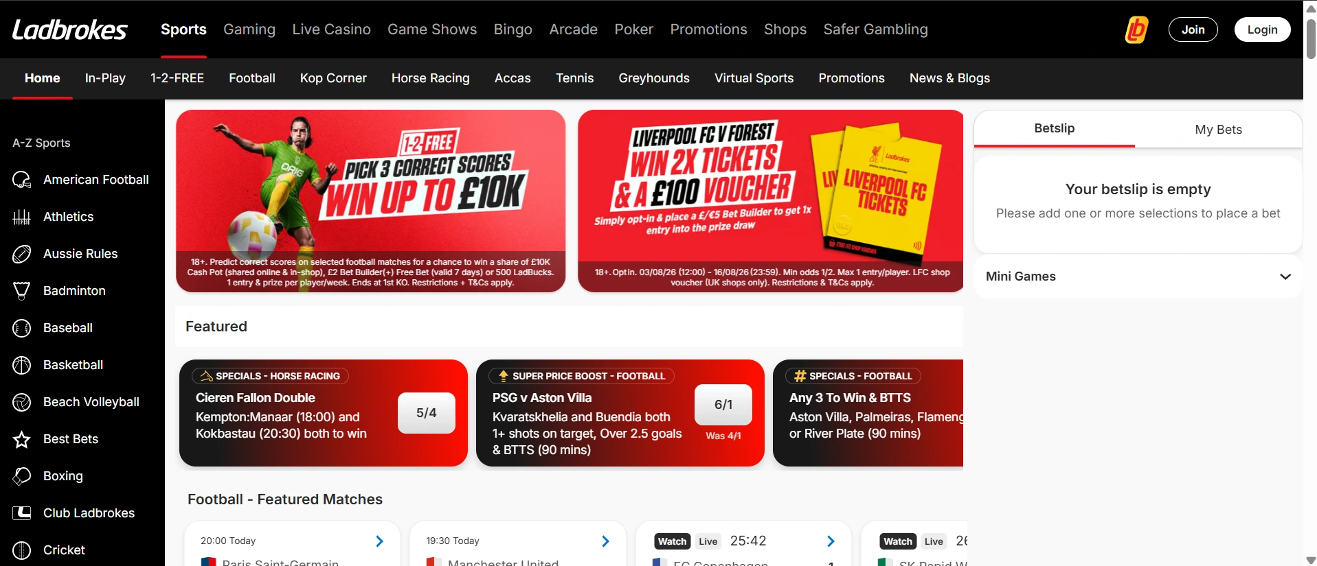 Ladbrokes online sportsbook